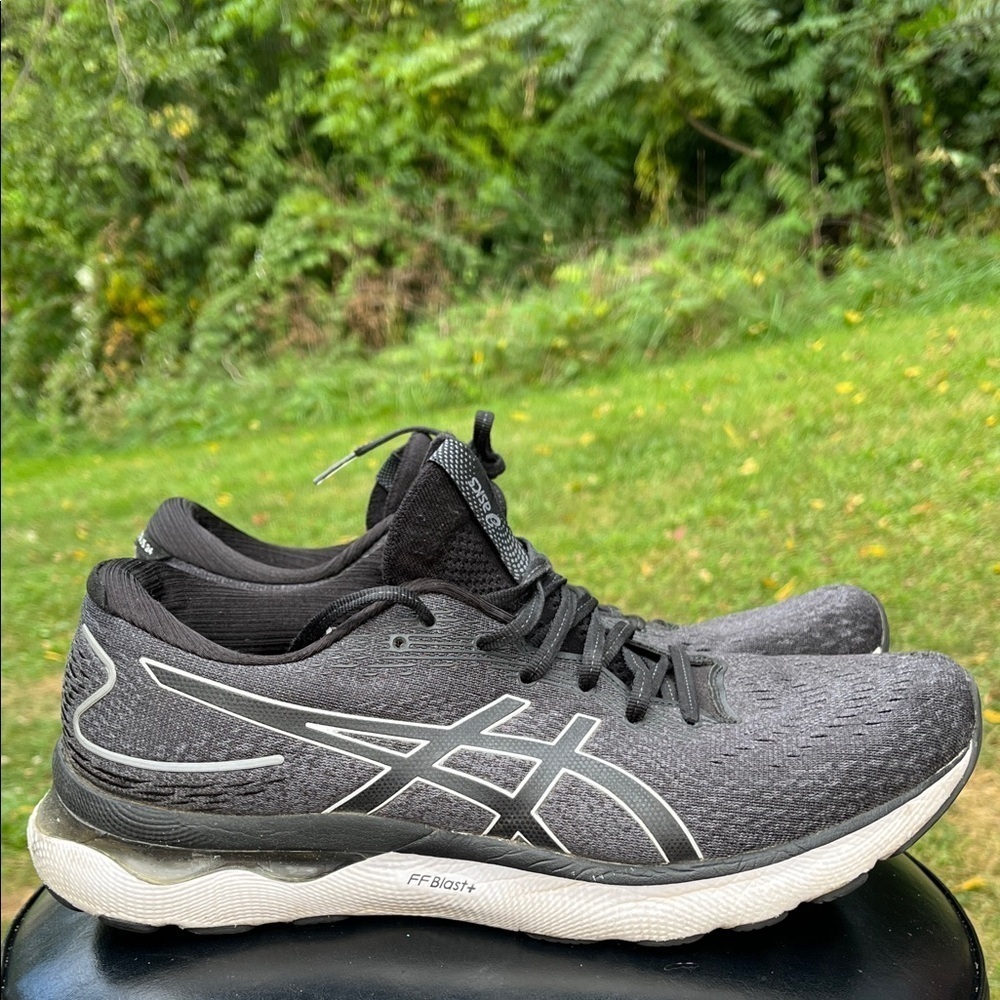 ASICS Men's Black/Gray Athletic Shoes FF Blast+, Gel Nimbus 24, size 12 1/2 - Picture 2 of 9